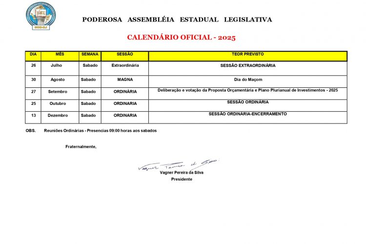Calendario_de_Reunioes_Plenárias_2025 - 2º Semestre.